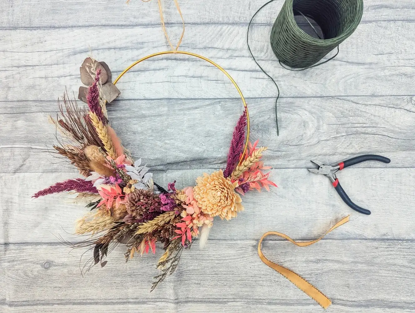 Moon & Made Faux Flower Crown Making